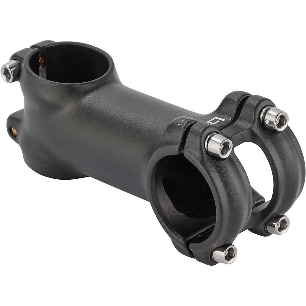 Brand-X Mountain Bike Stem - Black with Silver Bolts - 1.1/8", Black with Silver Bolts