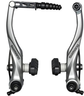 Shimano Alivio T4000 V-Brake - Silver - Rear, Silver