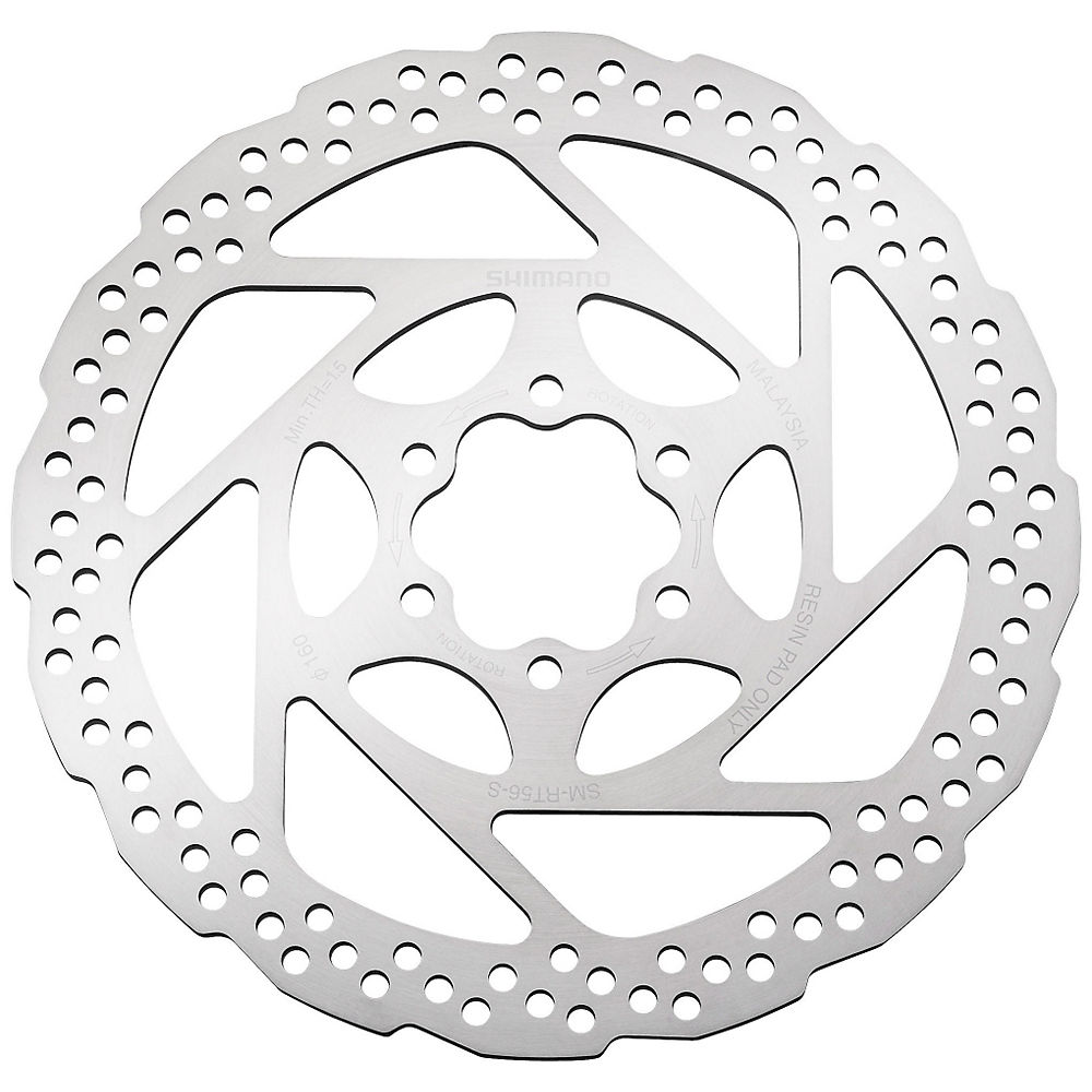 Disque Shimano Deore RT56 6 vis - Argent - Including Bolts, Argent