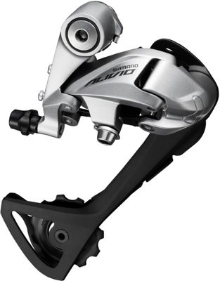 Shimano Alivio T4000 9 Speed Rear Derailleur - Silver - Long Cage}, Silver