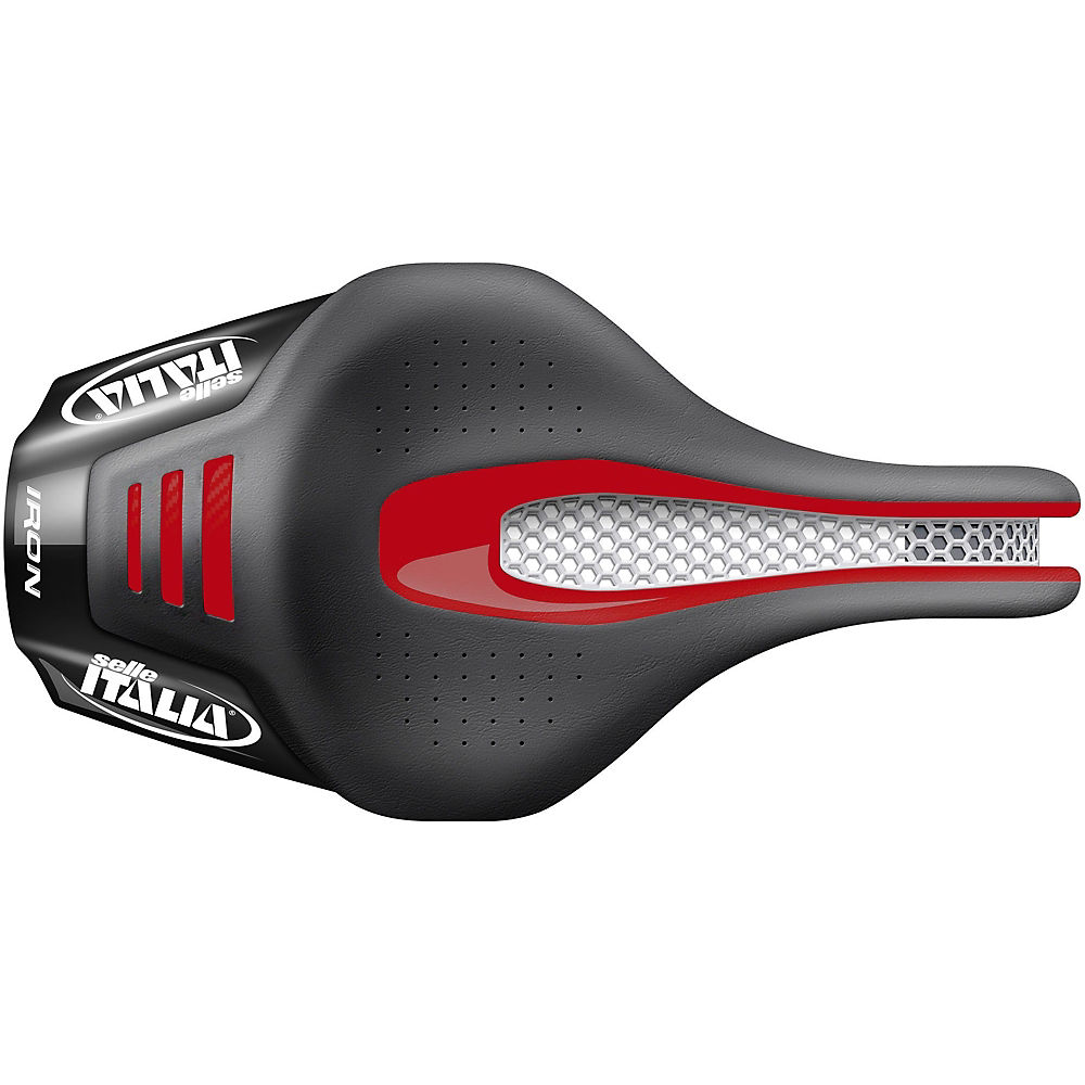 Selle VTT/Route Selle Italia IRON Flow - Noir/Rouge, Noir/Rouge