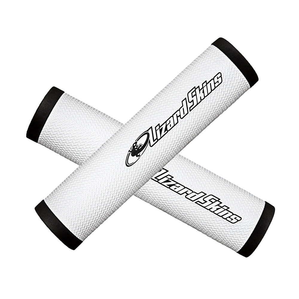 Poignées VTT Lizard Skins DSP Grips 30.3mm - Blanc - 130mm, Blanc