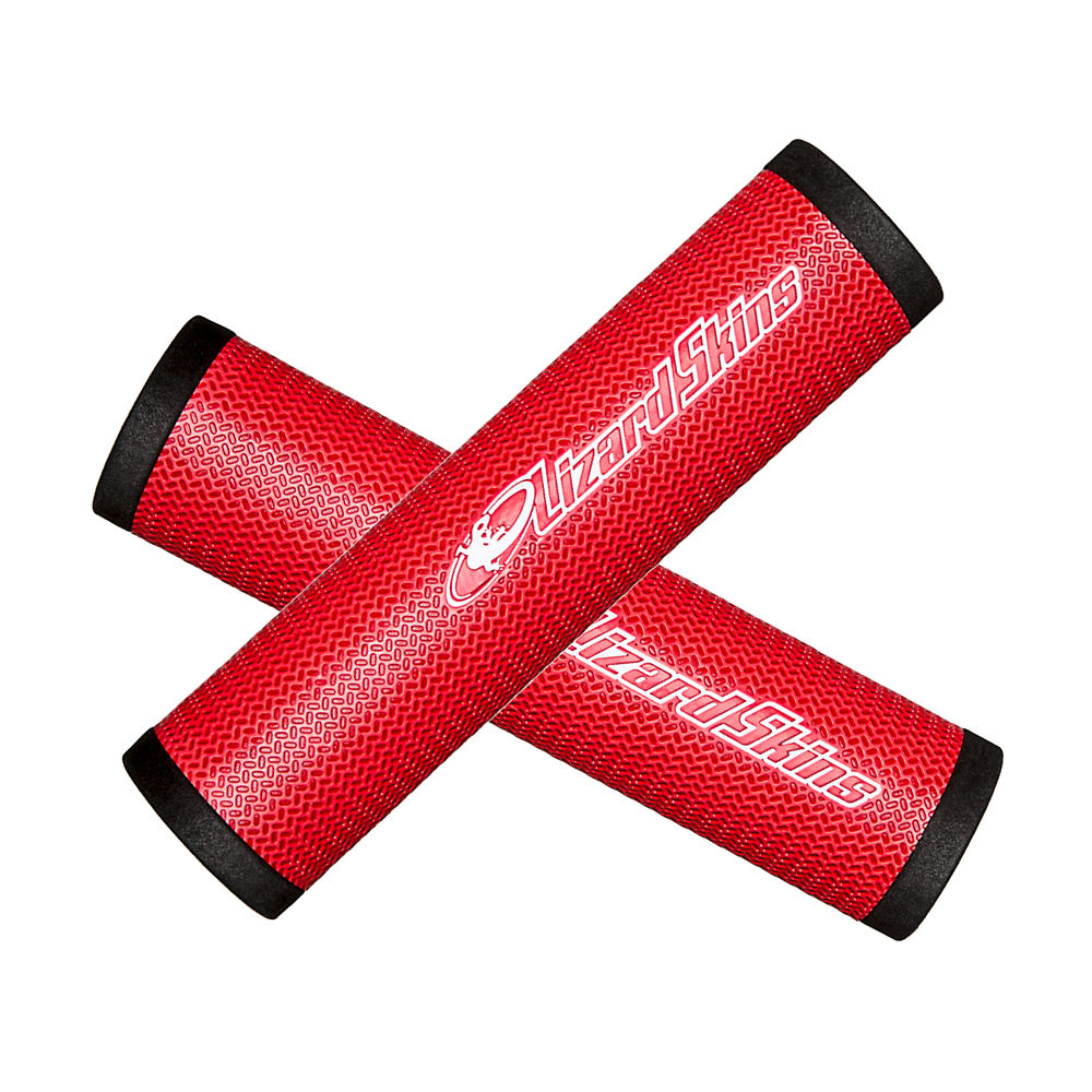 Poignées VTT Lizard Skins DSP Grips 32.3mm - Rouge - 130mm, Rouge