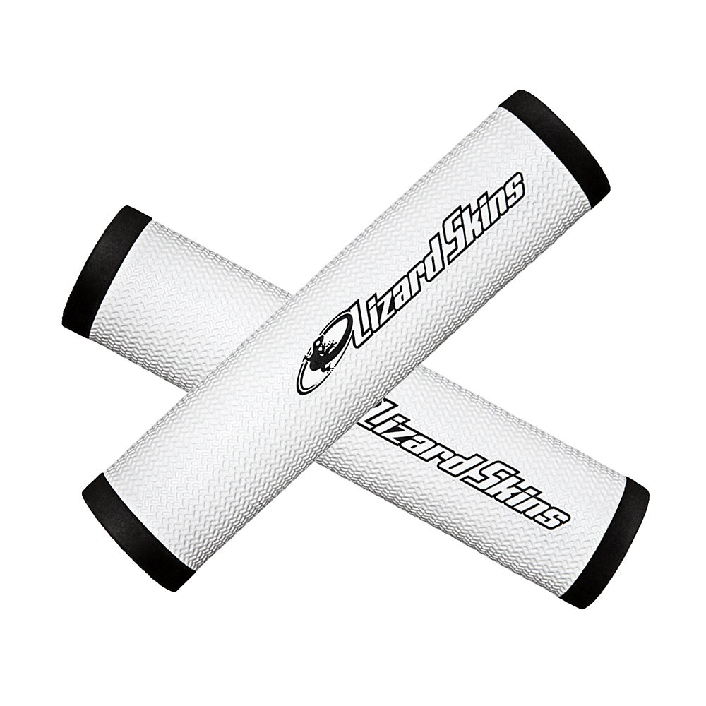 Poignées VTT Lizard Skins DSP Grips 32.3mm - Blanc - 130mm, Blanc