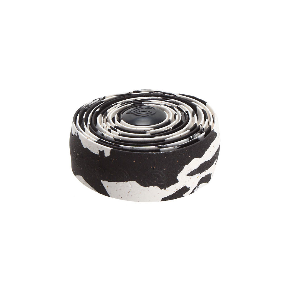 Image of Cinelli Macro Splash Cork Bar Tape - White - Black, White - Black