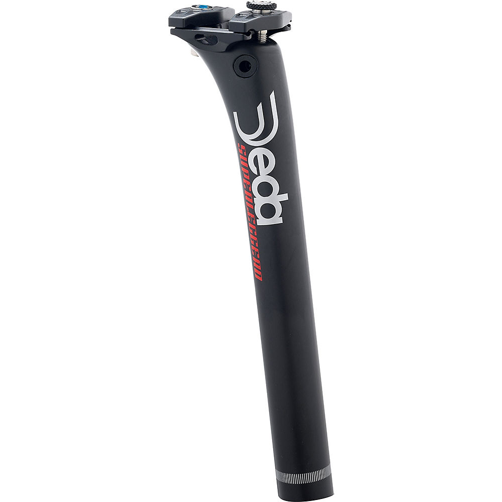 Tige de selle Deda Elementi Superleggero RS - Noir - Blanc Logo - 31.6mm, Noir - Blanc Logo