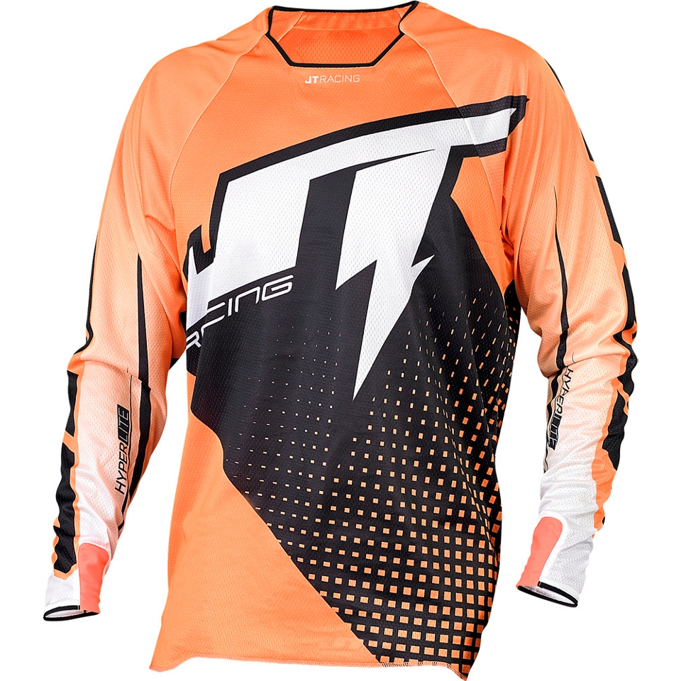 JT Racing Voltage Hyperlite Jersey   Black Orange 2015