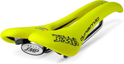 Selle SMP Dynamic Coloured Road Saddle - Fluo Yellow - 138mm Wide, Fluo Yellow