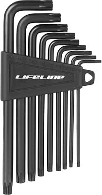 LifeLine Torx Star Key Set (Long) - Black - 9 Keys}, Black