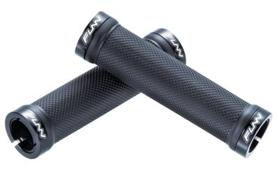 Funn Combat Diamond Flangeless Lock On Grips - Black - 130mm, Black