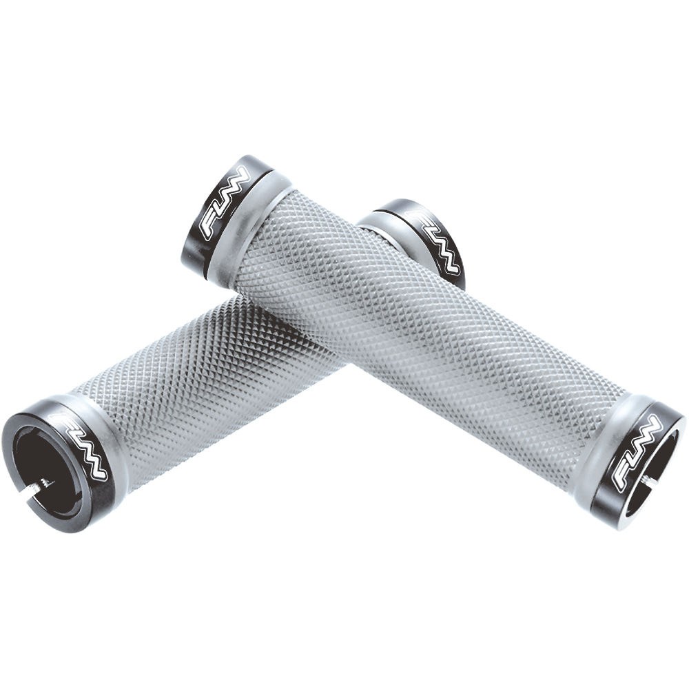 Poignées VTT Funn Combat Diamond Flangeless Lock On - Gris - 130mm, Gris