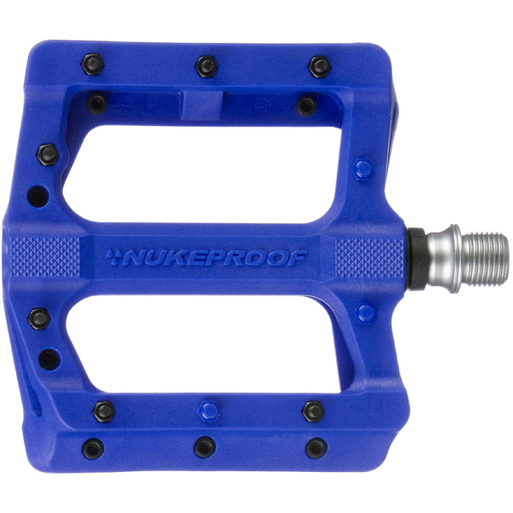 Pédales plates Nukeproof Neutron EVO (Electron EVO) - Bleu, Bleu
