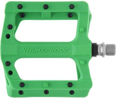 Pédales plates Nukeproof Neutron EVO (Electron EVO) - Grass Green, Grass Green
