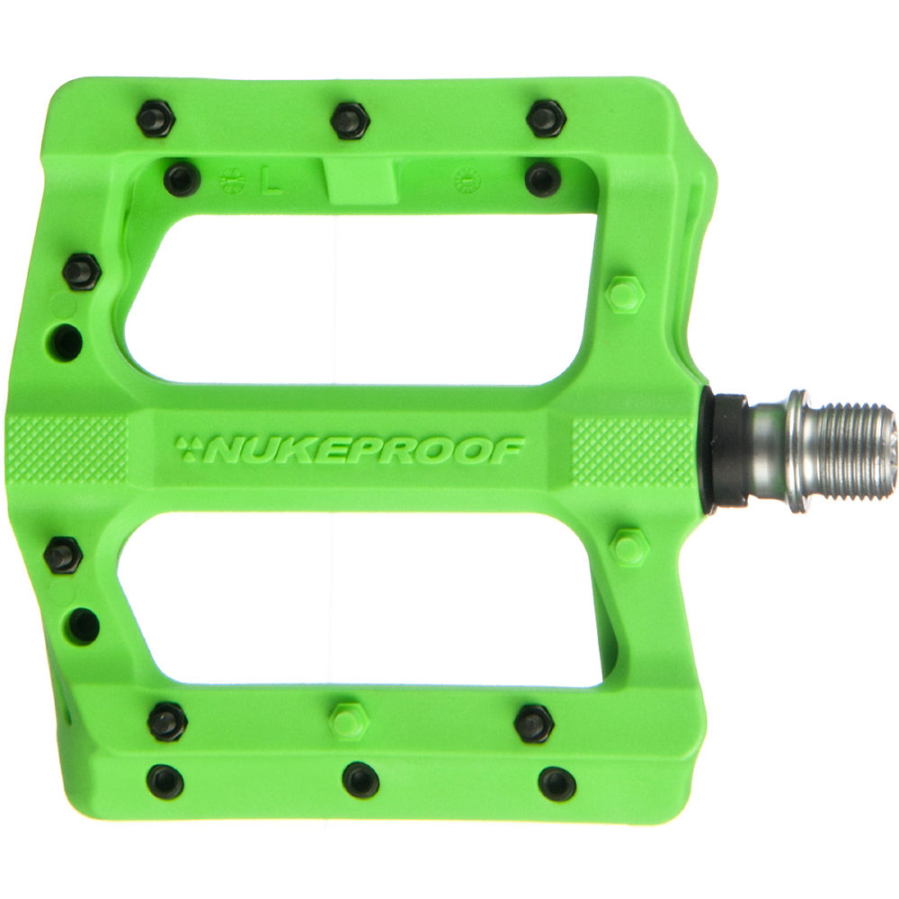 Pédales plates Nukeproof Neutron EVO (Electron EVO) - Vert, Vert