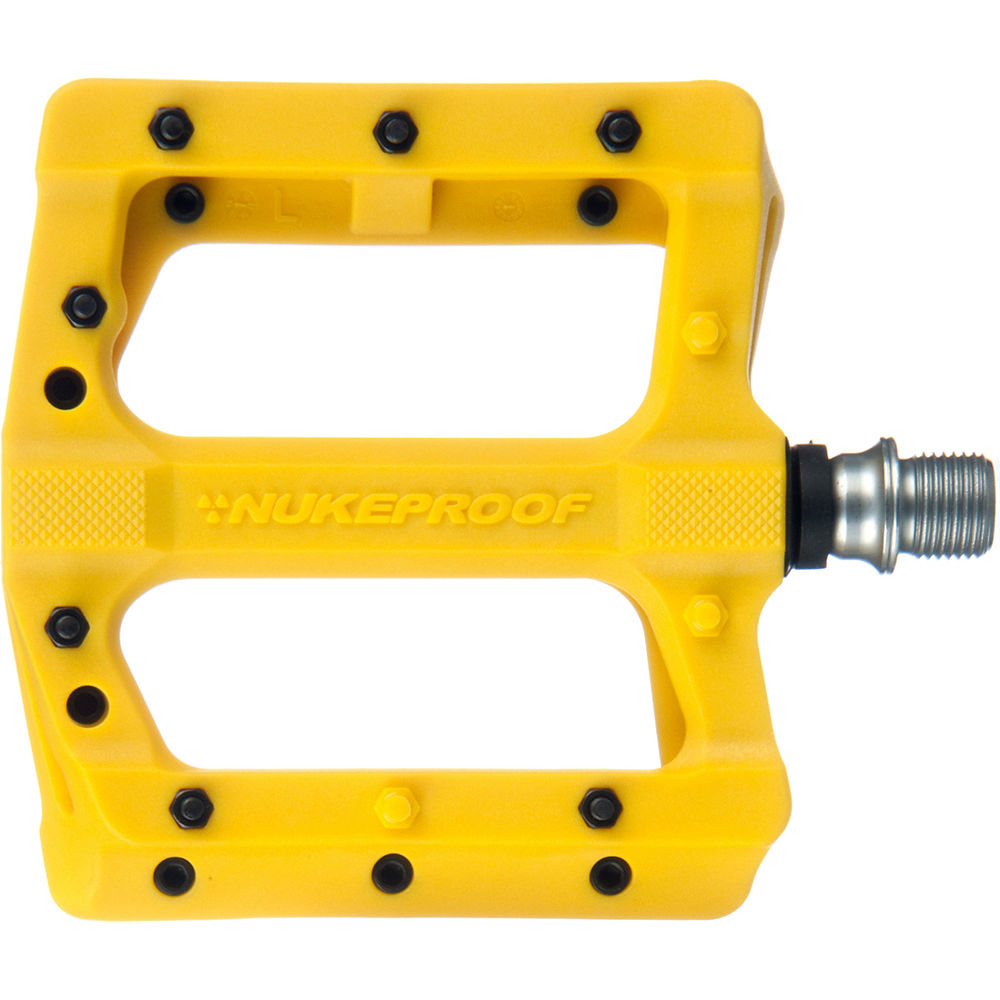 Pédales plates Nukeproof Neutron EVO (Electron EVO) - Jaune, Jaune