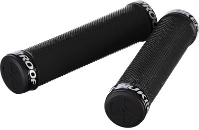 Nukeproof Neutron Knurled Lock On Grips - Black - 142mm}, Black