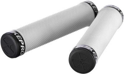 Nukeproof Neutron Knurled Lock On Grips - White - 142mm}, White