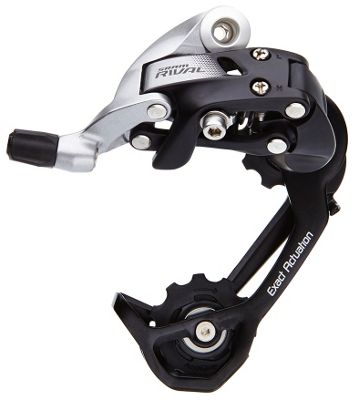 SRAM Rival 22 WiFLi 11 Speed Rear Derailleur - Black - Medium Cage, Black