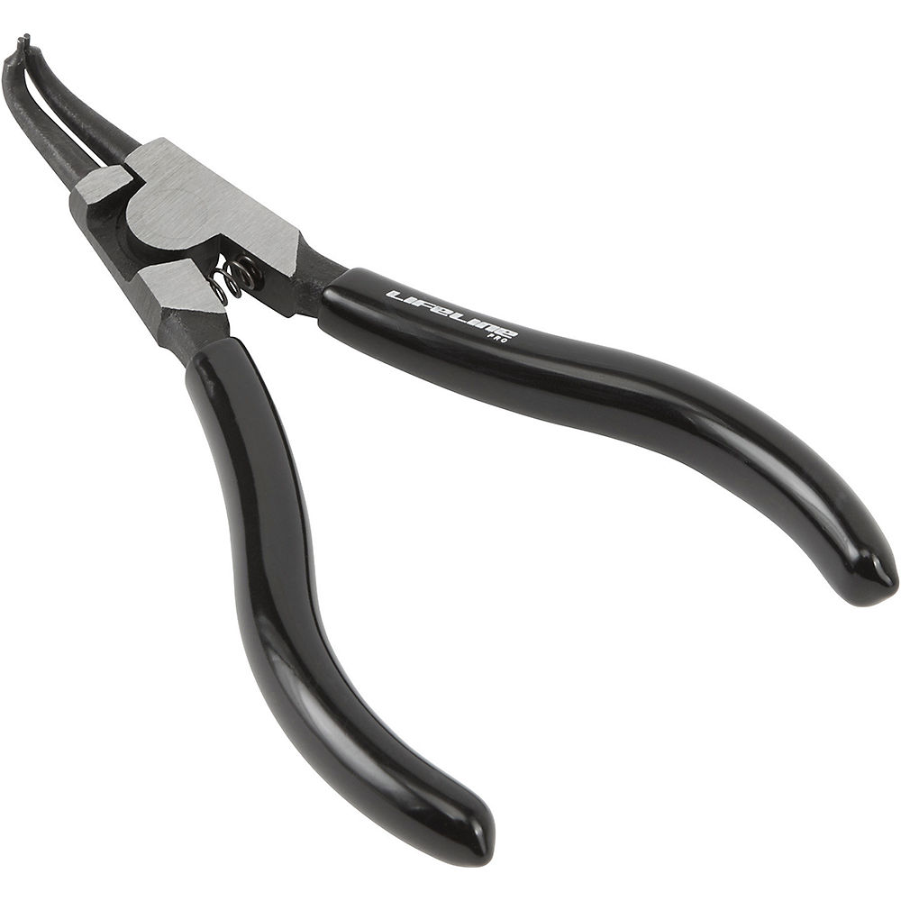 LifeLine Pro Lock Bent Ring Pliers - Black - Fine Tip}, Black