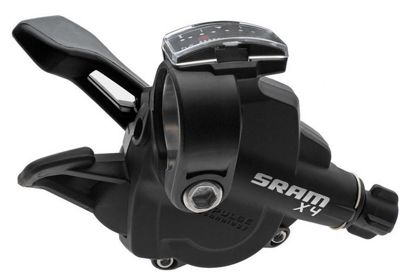 SRAM X4 8 Speed Trigger Gear Shifter - Black - Right Hand Rear}, Black