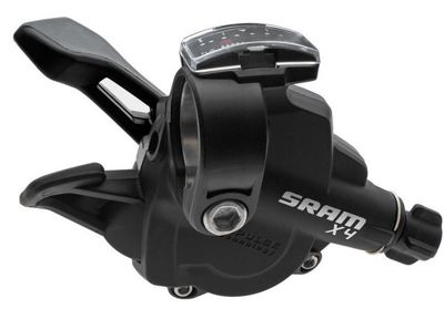 SRAM X4 8 Speed Trigger Gear Shifter - Black - Right Hand Rear, Black