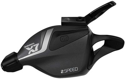 Triple manette de dérailleur avant SRAM X7 10 vitesses - Storm Gris - Left Hand Front - 2sp - No Cla