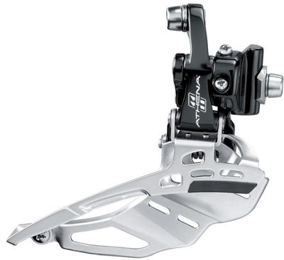 Campagnolo Athena 3x11 Speed Road Front Derailleur - Black - Braze On, Black