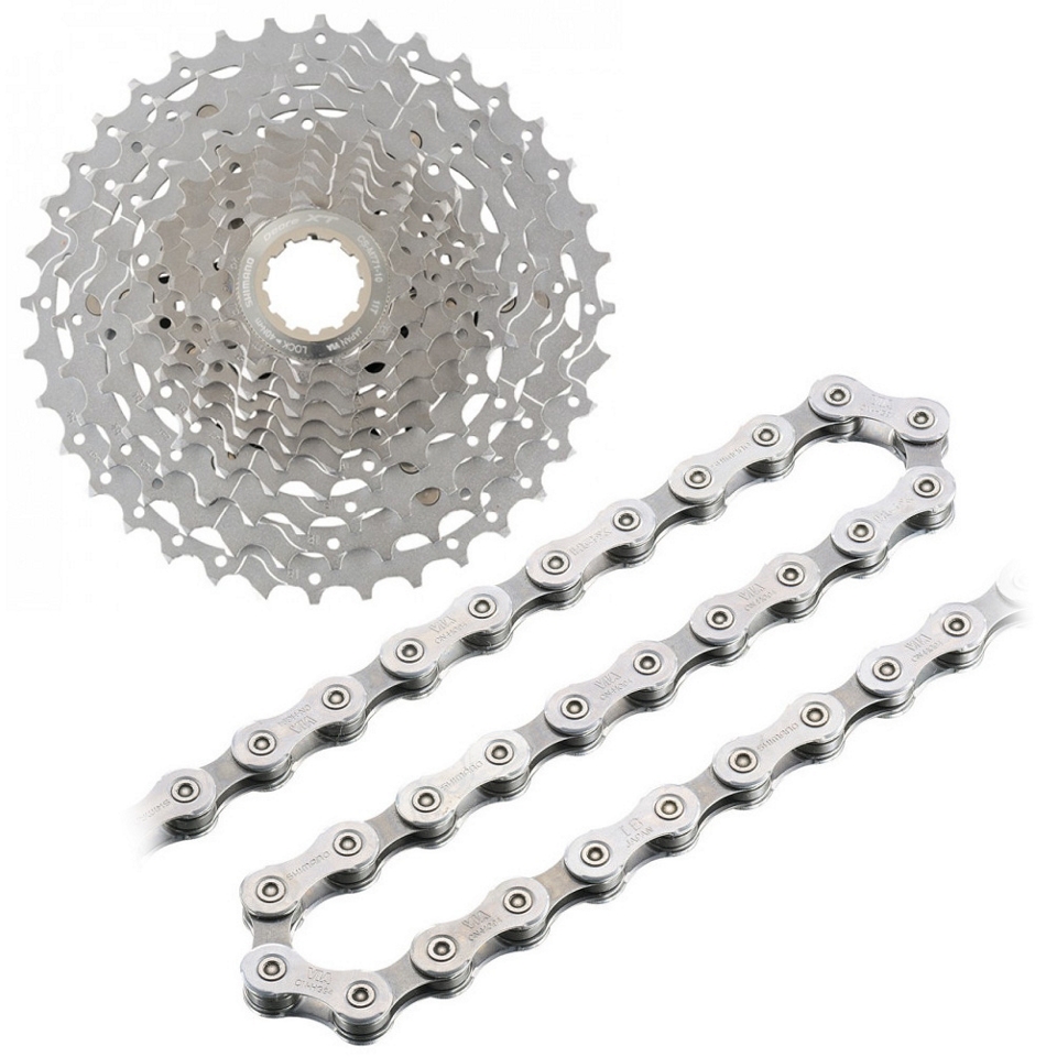 Shimano XT M771 10sp Cassette + Chain Bundle