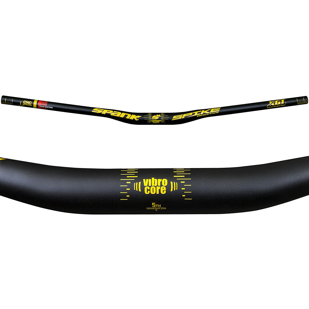 Cintre VTT Spank Spike 800 Race Team Vibrocore - Noir - Jaune - 31.8mm