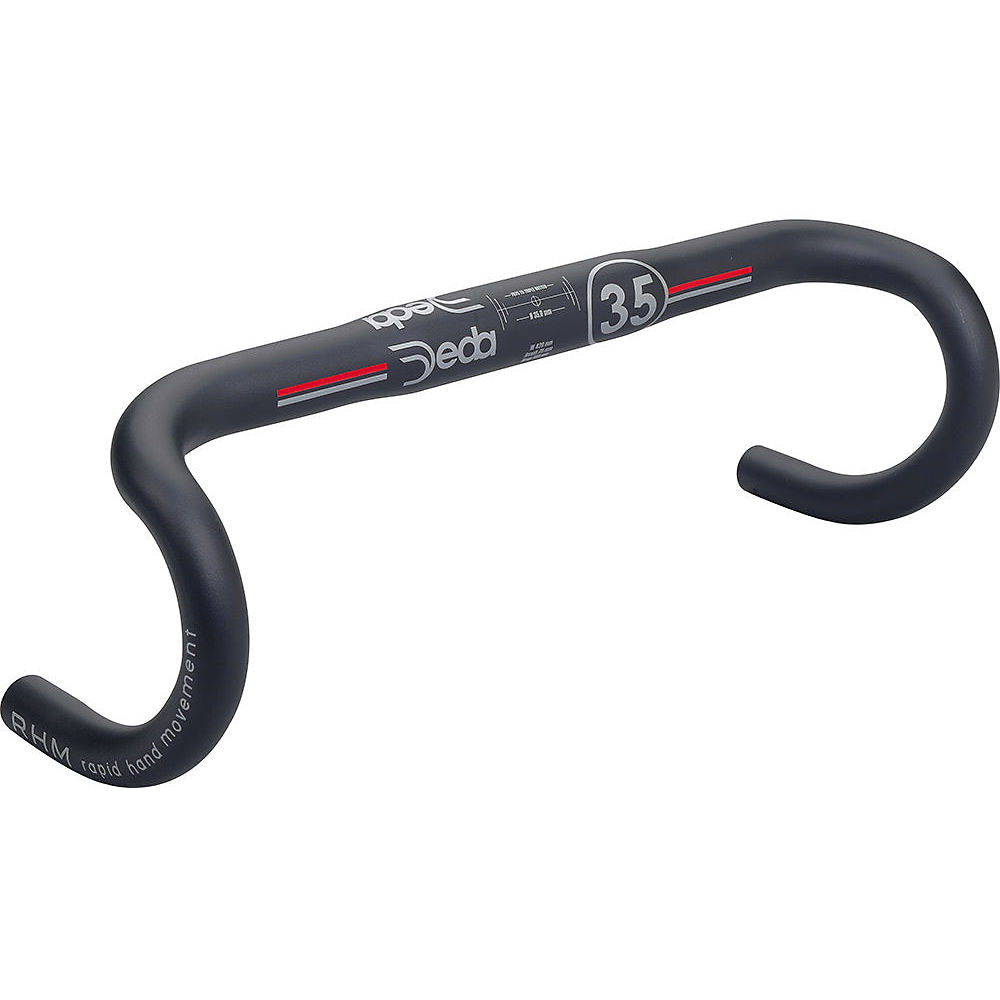 Cintre Deda M35 (alliage, collier de 35 mm) - Noir - 42cm, Noir