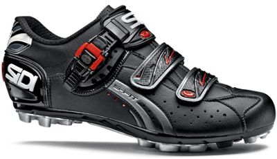 Sidi Dominator 5 Fit MTB SPD Shoes 2016 - Black - Black - EU 43}, Black - Black
