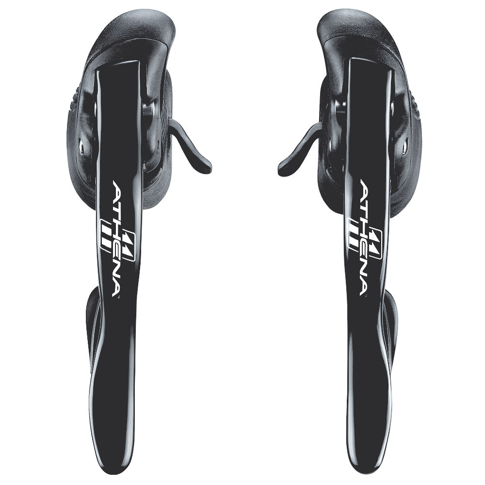 Campagnolo Athena Ergo 11sp Triple Road Shifters - Black - Pair}, Black