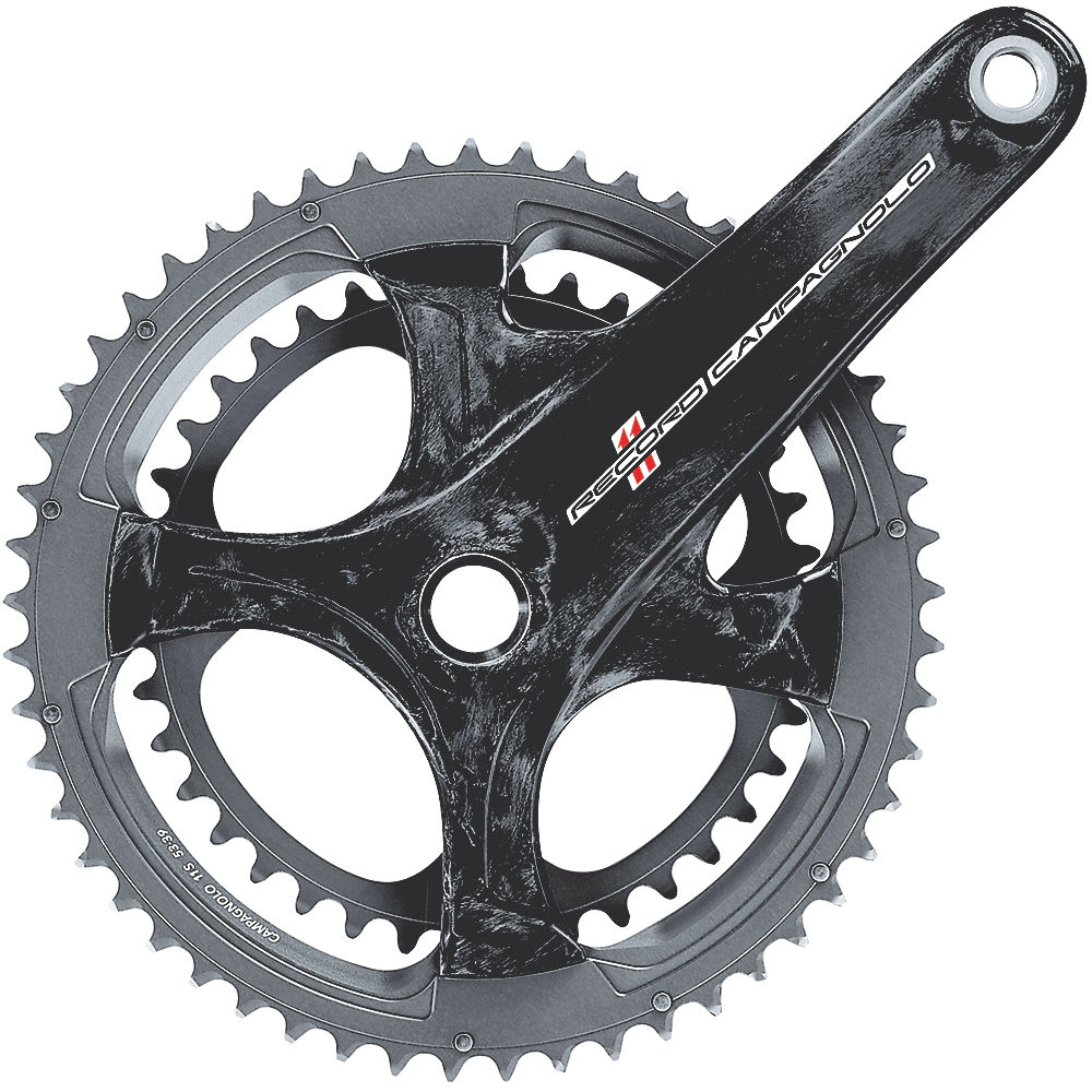 Pédalier Route Campagnolo Record Ultra Torque Carbon 11 vitesses - Noir - 145mm, Noir