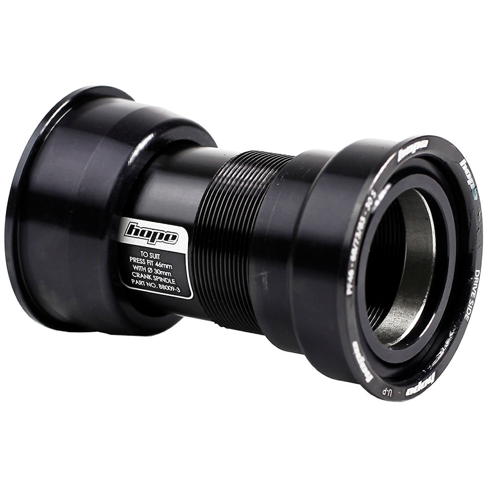 Boîtier de pédalier VTT/Route Hope PF46 Press Fit 30mm SRAM - Noir - 68/73mm - PF46 SRAM - 30mm Spindle, Noir