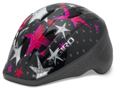 Casque enfant Giro ME2 - Noir - Rose Stars - One Size
