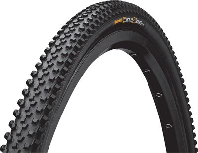Continental Cyclocross King RaceSport Tyre - Black - Folding Bead, Black