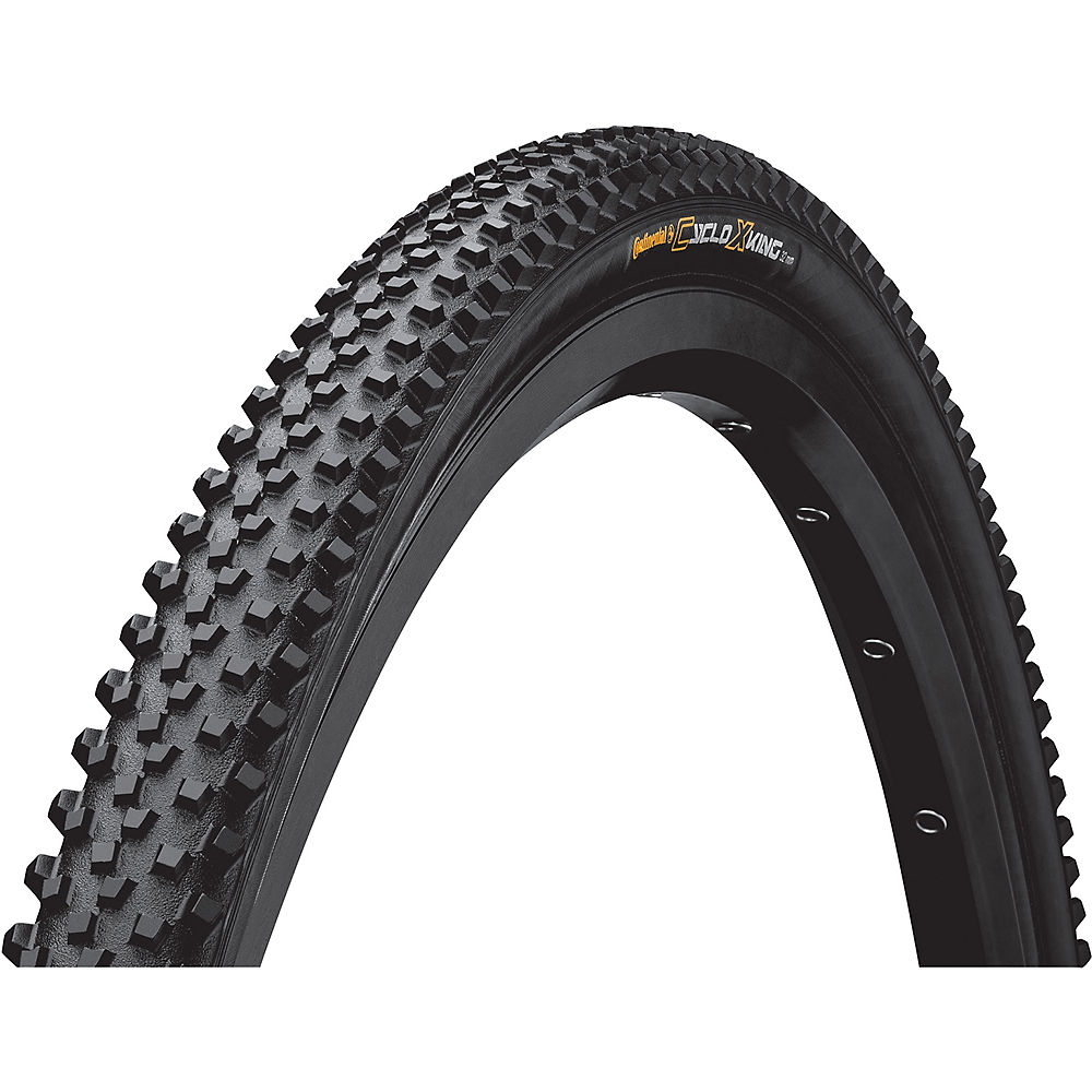 Continental Cyclocross King RaceSport Tyre - Black - Folding Bead, Black