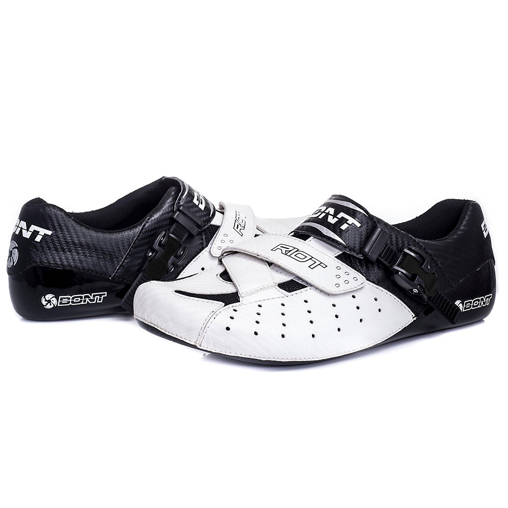 Chaussures route Bont Riot - Blanc - Noir - EU 36, Blanc - Noir
