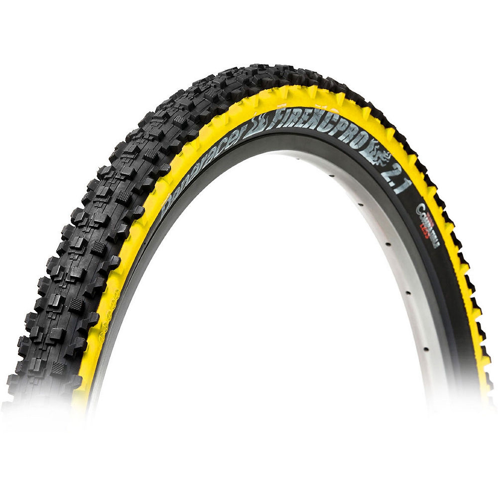 Pneu VTT Panaracer Fire-XC Pro Comp TLC - Noir/Jaune - Wire Bead, Noir/Jaune