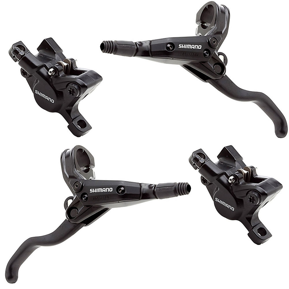 Set freins à disque Shimano Alivio M445 - Noir - Pair - Right Hand Front/Left Hand Rear, Noir