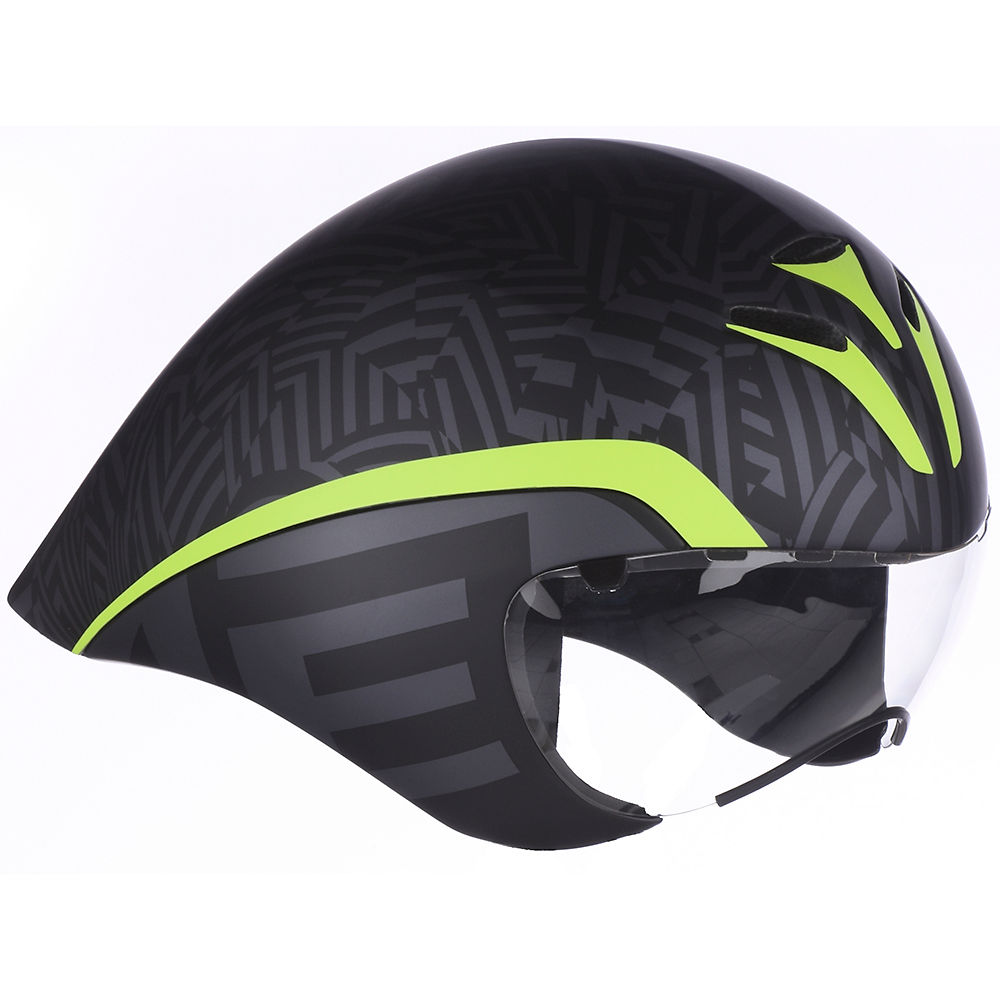 Casque MET Route Drone TT 2017 - Texture Noire - Verte - L, Texture Noire - Verte