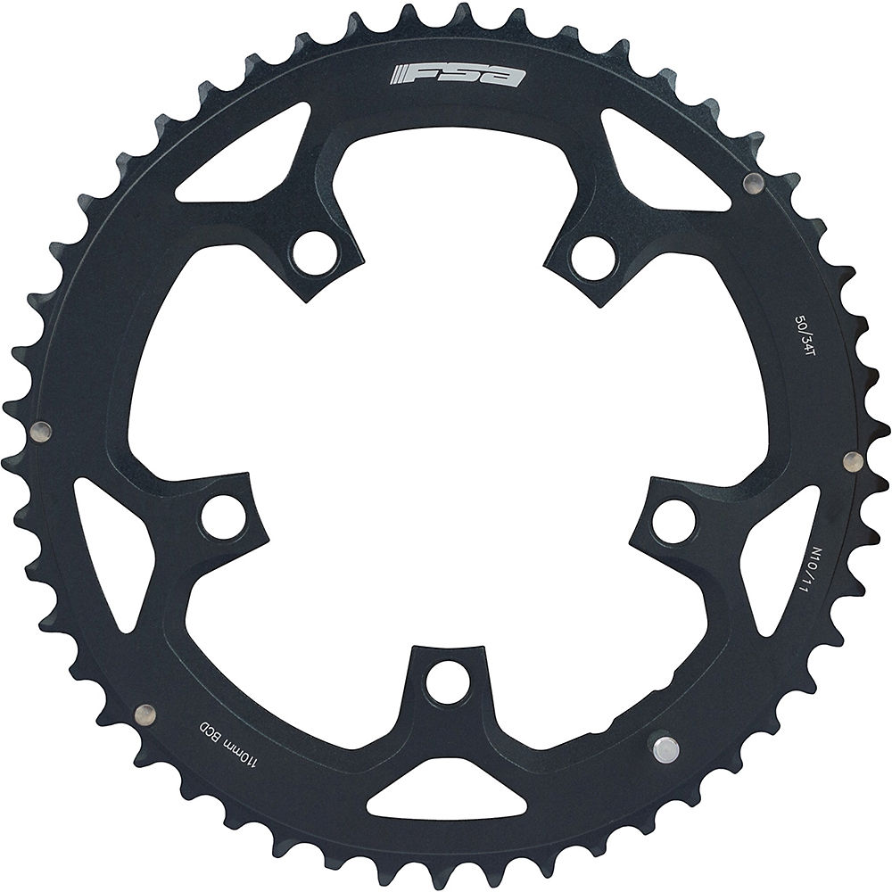 Plateau FSA Pro Route Compact - Noir - 110mm, Noir