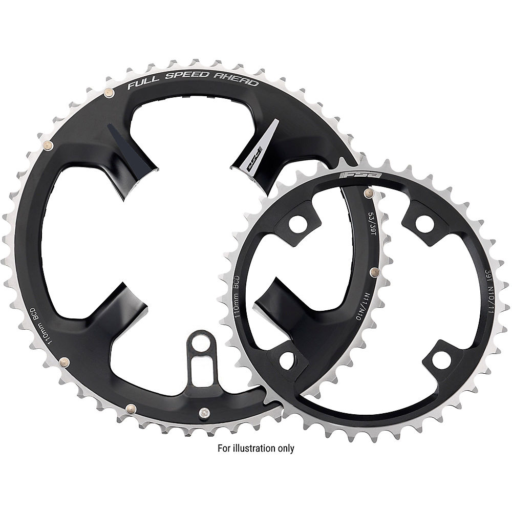 Plateau FSA K-Force ABS Super Road N10/11 - Noir-Gris - 110mm, Noir-Gris
