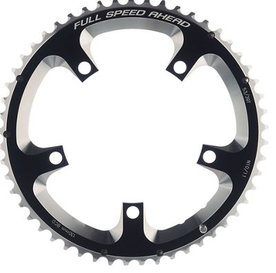 FSA Super Type Road Double N10-11 Chainring - Black - 130mm, Black