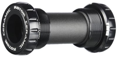 Rotor BB1 BSA Ceramic Road Bottom Bracket - Black - 68mm - English Thread - 24mm Spindle, Black