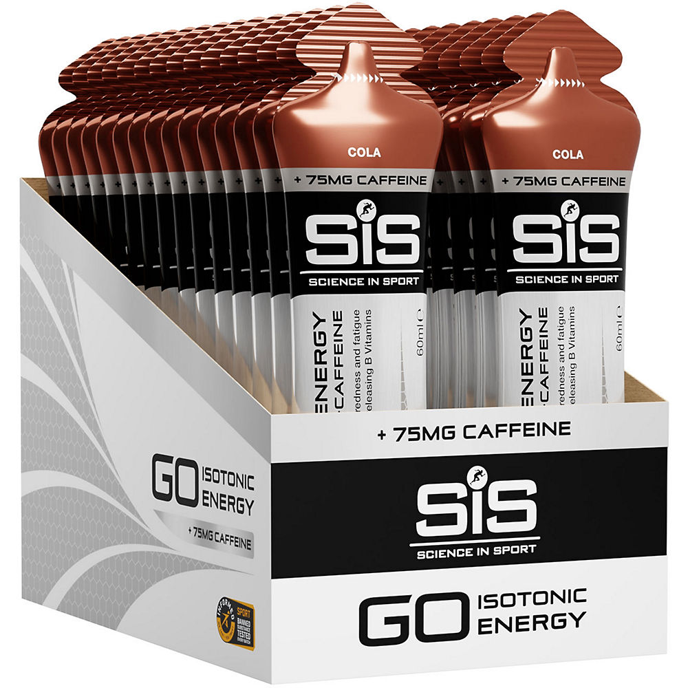 Geles energéticos + cafeína Science In Sport Go (60 ml x 30)