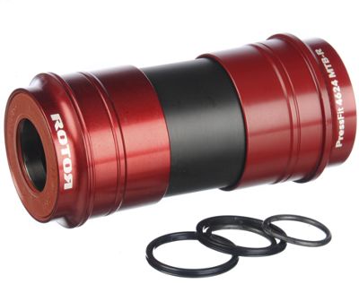 Rotor PF46 Ceramic MTB Bottom Bracket - Red - 68/73mm - PF4624 - 24mm Spindle, Red