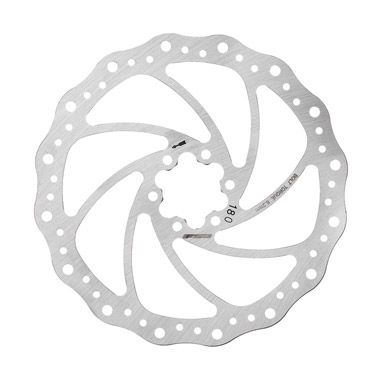 FSA Afterburner 1-Piece Disc Brake Rotor - Silver - 180mm, Silver