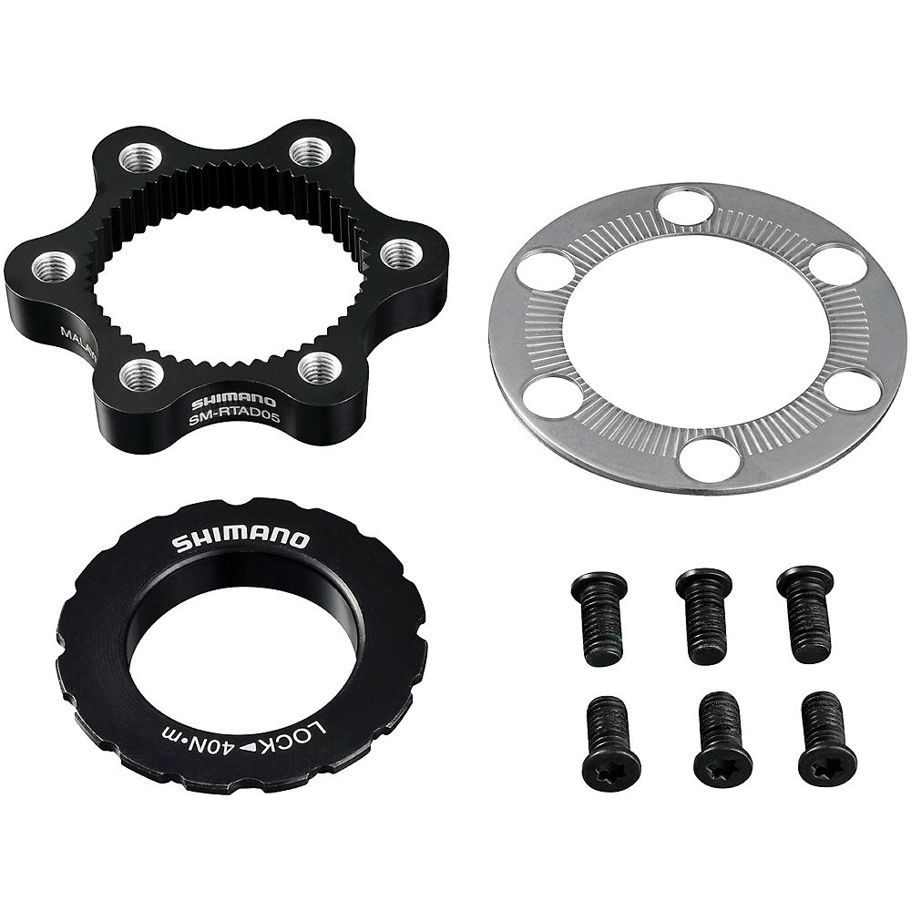 Adaptateur Centre Lock Shimano (SM-RTAD05) - Noir, Noir