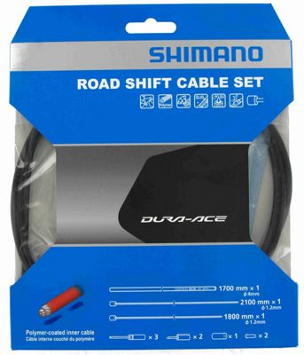 Shimano Dura-Ace 9000 Road Gear Cable Set - Black, Black